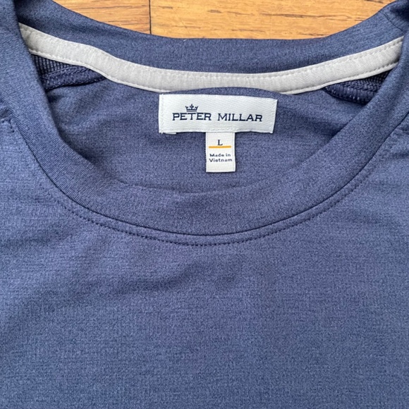 EUC - Peter Millar Cradle Performance Long Sleeve Crewneck Top - Picture 4 of 9